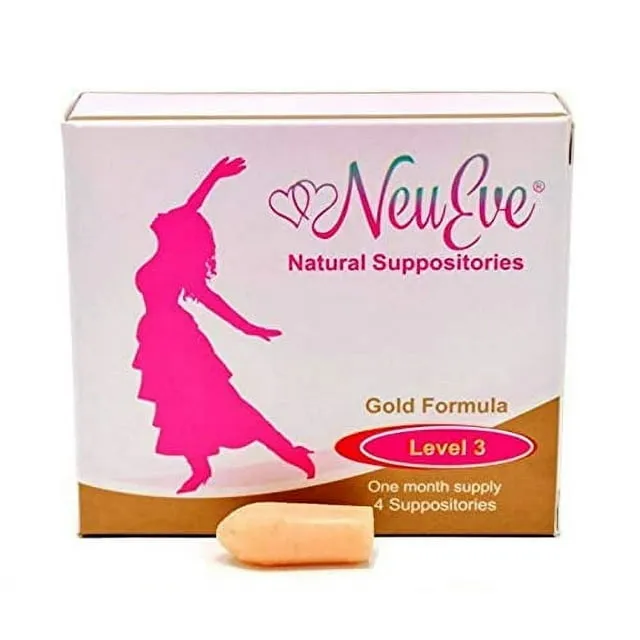 NeuEve Suppository Gold Formula (Phase 3) Hormones Free Ease Feminine Dryness,