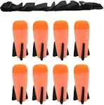 8 Pack Mega Missile Refill with Carrying Strap Toy Rocket Launcher Ammo