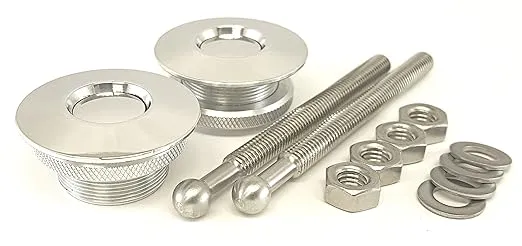 QL-38-LP Quik-Latch Hood Pin Kit (Polished Aluminum)