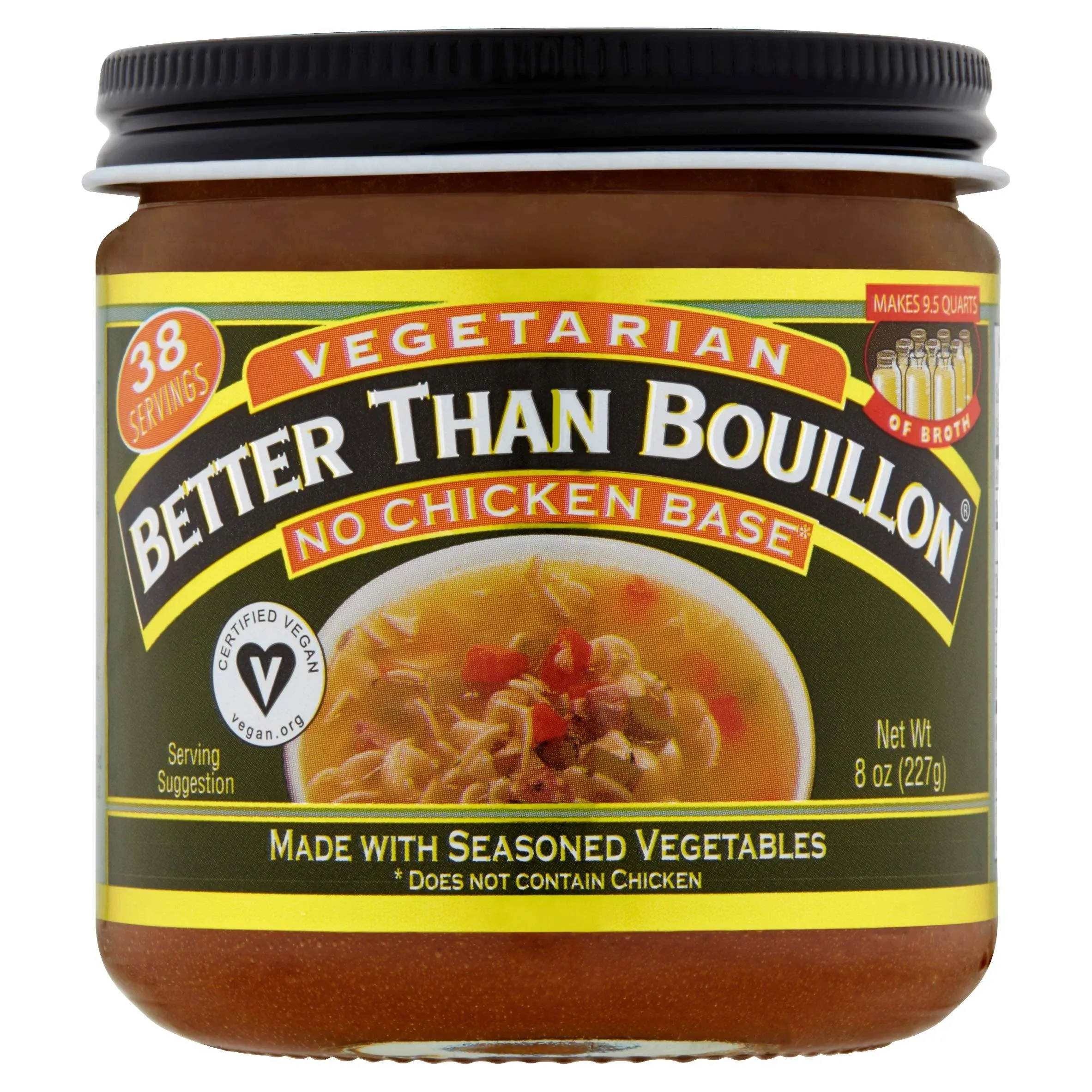 Better Than Bouillon, Base sans poulet, Végétarienne, 8 oz (227 g)