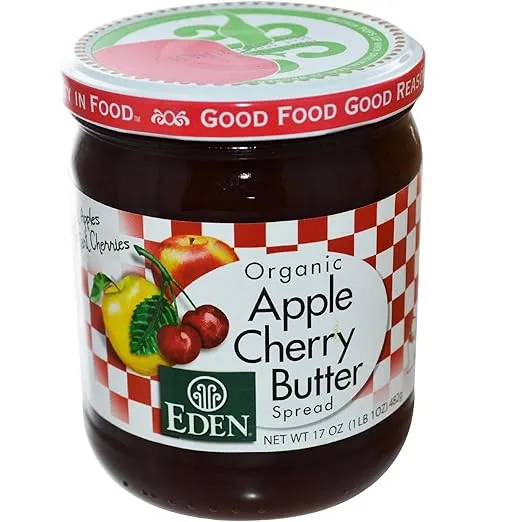 EDEN FOODS Organic Apple Cherry Butter, 17 OZ