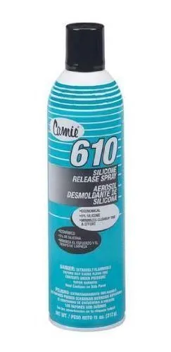 12 Cans Camie 610 Professional Industrial Silicone Release Aerosol Spray - Plastic Mold Release Agent - Twelve 11oz. Cans per Order