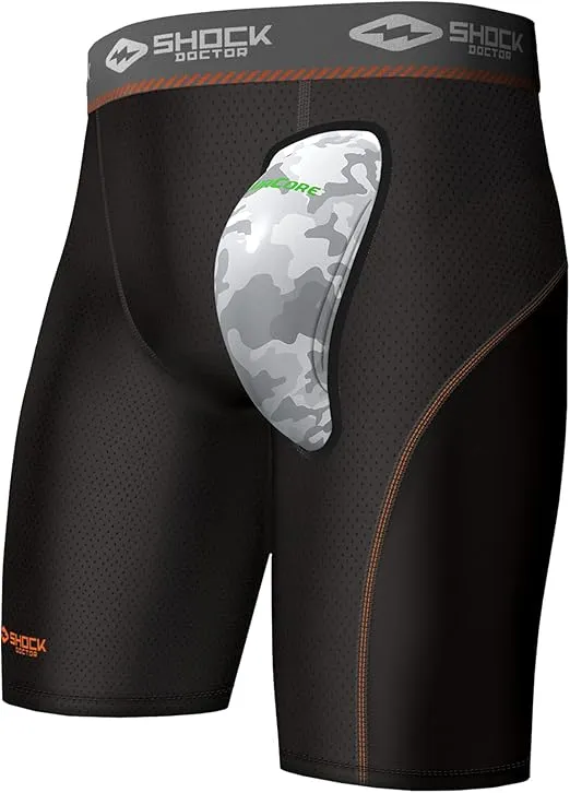 Compression Short w/AirCore Hard Cup YTH Black S