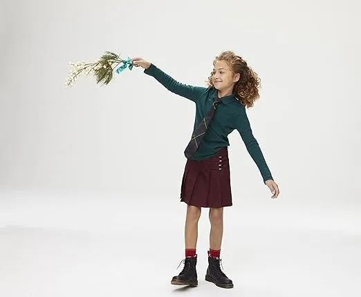 French Toast Girls' Adjustable Waist Pleated-Front Two-tab Scooter