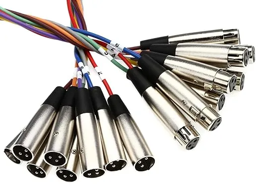 Hosa XLR-802 8-channel XLR Female to XLR Male Snake - 2 Meter