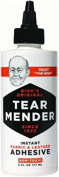 Tear Mender - Instant Fabric and Leather Adhesive - 6 fluid oz - packaging may vary