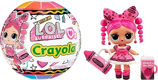 LOL Surprise Loves Crayola Tots - Collectible Doll, 7 Surprises, Crayon Color Theme, Limited Edition Small Doll, Great Toy Gift for Girls Ages 3+