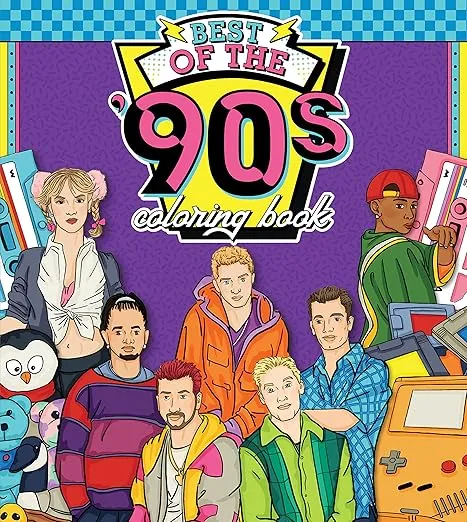 The Best of the '90s Coloring Book: Color your way through 1990s art & pop culture (Color Through the Decades, 2)