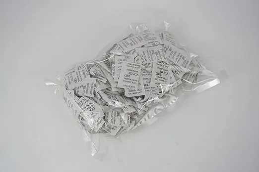 200 Packets 2 Gram Silica Gel Desiccant Absorber Dehumidifiers