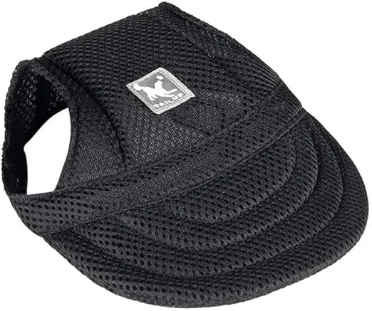 leconpet Mesh Baseball Pet Caps with Ear Holes Adjustable Comfortable Dog Hats for Small Medium and Large Dogs Cat Cap (Large, Black)