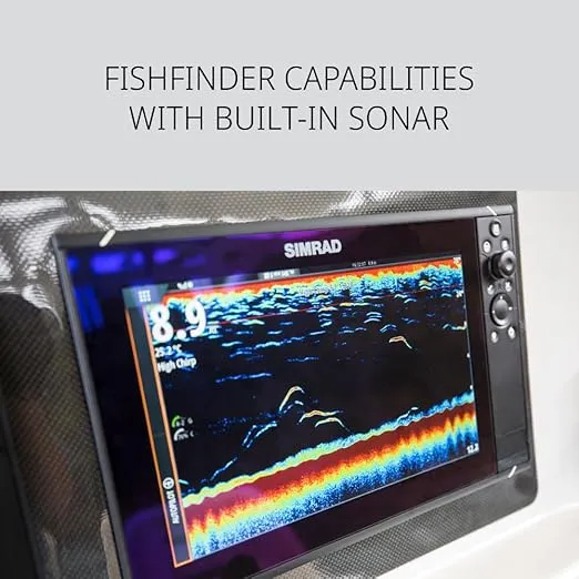 Simrad NSS Evo3S 9", 12" and 16" Multifunction Fish Finder Chartplotter with Preloaded C-MAP US Enhanced Charts