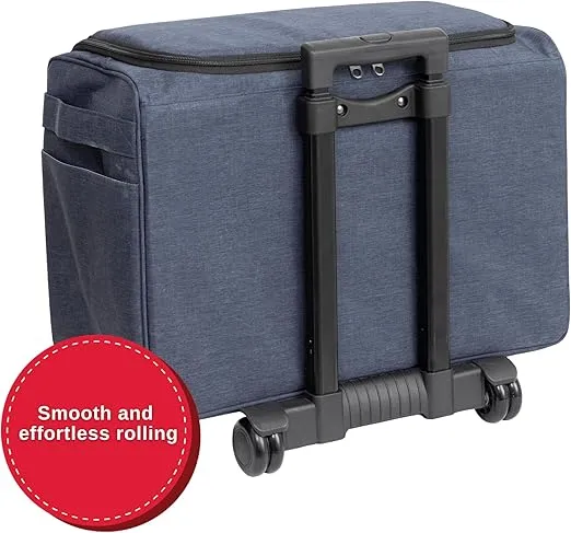 SINGER Universal Sewing Machine Carrying Case with Wheels, 20.5" | Durable, Padded Roller Bag with Retractable Handle & Wheels | Perfect for Travel & Storage