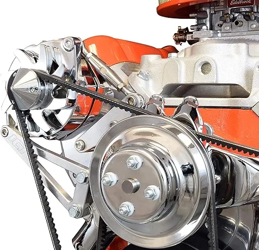 ICT Billet BBC Billet Alternator Bracket Adjustable LWP Big Block Chevy Long Water Pump Kit Aluminum 396 402 409 427 454 502 V8 Eight Cylinder Designed & Manufactured in the USA 551663