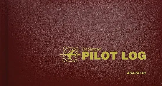 The Standard Pilot Log (Burgundy): ASA-SP-40 (Standard Pilot Logbooks)