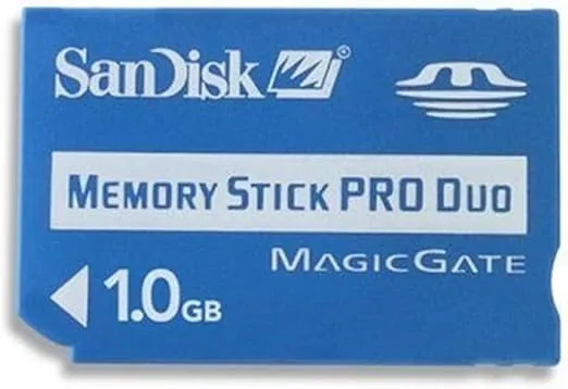 SanDisk 1 GB Memory Stick Pro Duo (SDMSPD-1024-A11) - Bulk Package
