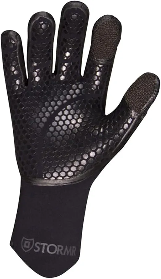 Stormr Typhoon Mens and Womens Durable Yet Comfortable Fishing Glove with High Stretch Premium Micro-fleece Lined 3MM Neoprene: Best Used for Ice Fishing, Winter Conditions, and Foul Weather