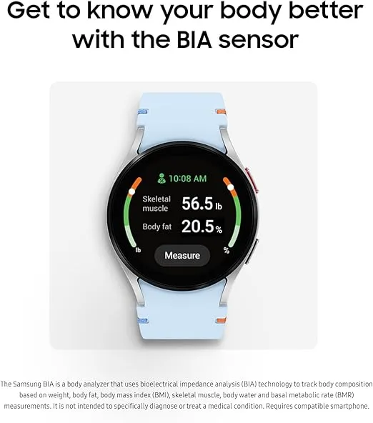 Samsung Galaxy Watch FE 40mm Bluetooth AI Smartwatch w/Fitness Tracking, BIA Sensor, Personalized HR Zones, Heart Rate Tracker, Sleep Monitor, 2024, Black [US Version, 1Yr Manufacturer Warranty]