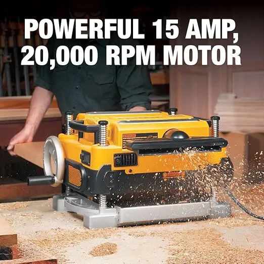 DEWALT Thickness Planer, Two Speed, 13-inch, 15 Amp, 20,000 RPM Motor (DW735X)