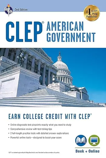 CLEP® American Government Book + Online (CLEP Test Preparation)