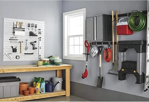 Rubbermaid FastTrack Compact Hook for Garage Organization, Soft Grip, Ideal For Cords/Ropes/Small Hoses/Camping Chairs