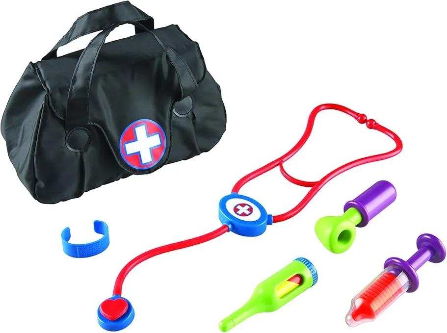 Learning Resources New Sprouts Cure It! Doctor Kit for Kids, Pretend Play Doctor Set, 6 Pieces, Ages 2+