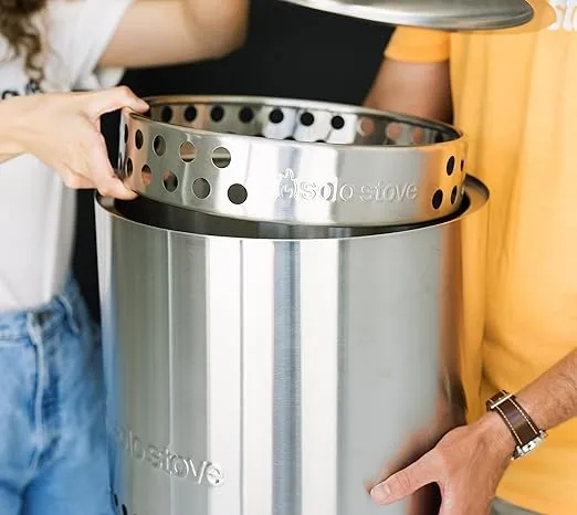 Solo Stove Bonfire Stand - Durable 304 Stainless Steel, Heat-Resistant, Portable Elevated Fire Pit Accessory for Safe Use on Decks and Camping - Ideal for Smokeless Fire Pits and Outdoor Fireplaces