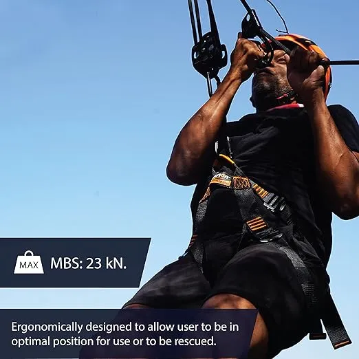 Fusion Climb Centaur Adjustable Half Body Climbing Harness, For Mountaineering, Rock Climbing, Rappelling, Safety Harness, Work Safety Belt, Fire Resucing, Caving, Climbing, Tree Climbing, Zipline