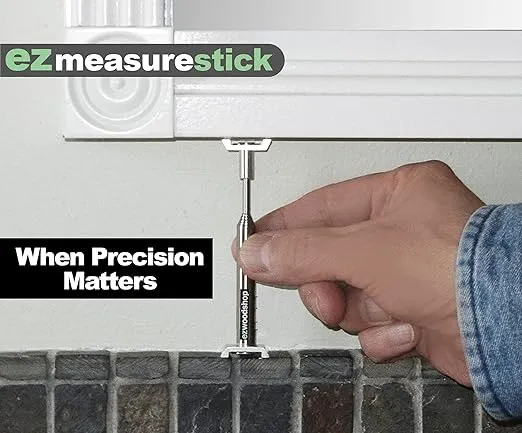 Extendable Measuring Stick Tool | Pinch Stick for Woodworking | No Numbers, No Mistakes | Carpentry, Woodworking, Hobbies, and Remodeling Projects.