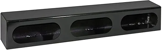 Buyers Products LB3253 Triple Oval Light Box, Black Powder Coat Steel