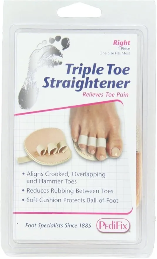 PediFix Triple Toe Straightener, Right Foot