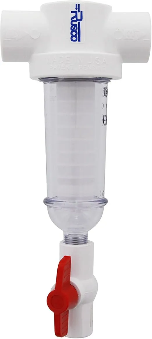 Rusco / Vu-Flow 1" 60 Mesh Spin Down Filter 1-60-F with Additional Replacement Screen