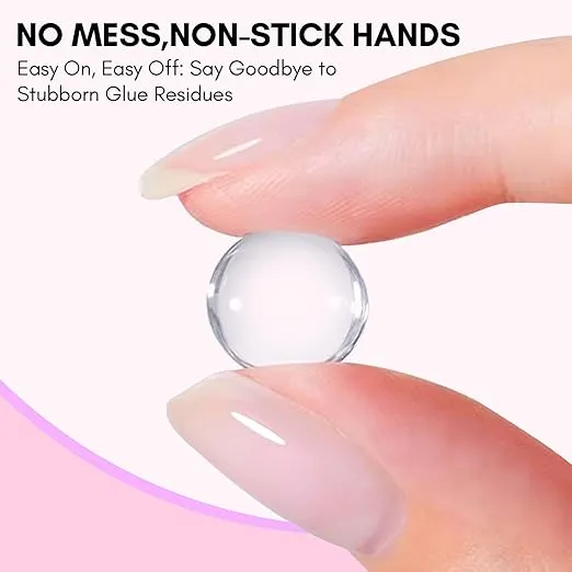 Makartt 4pcs Gel Nail Glue for Gel Nail Tips Kit Clear & Blanc & Kailane & Cherice Strong Solid Nail Glue for Press On Nails Hard Gel Nail Glue for Acrylic Nails Art DIY Home Salon Lamp Curing Needed