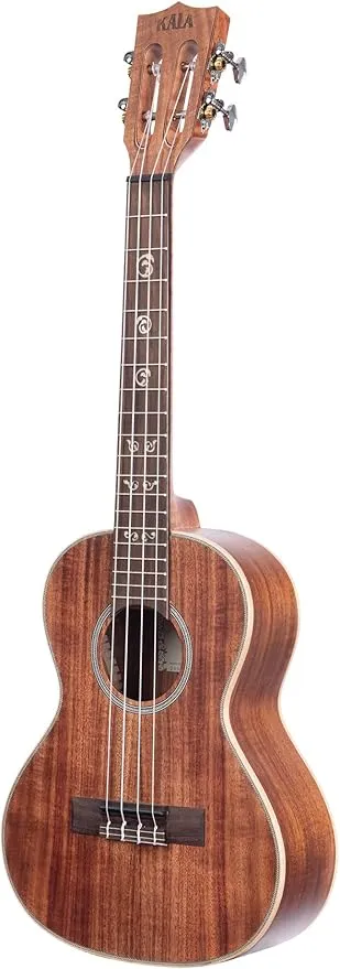 Kala Brand Music Co. All Solid Acacia, 4-String Ukulele, Natural, Tenor (KA-SA-T)