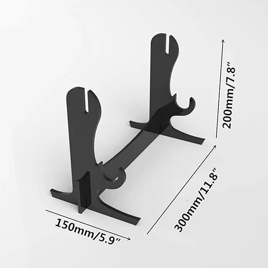 LEILIN Sword Stand Sword Holder Acrylic Two-Layer Samurai Sword Display Stand, Desktop Katana Holder, 6mm acrylic sheet Katana Stand