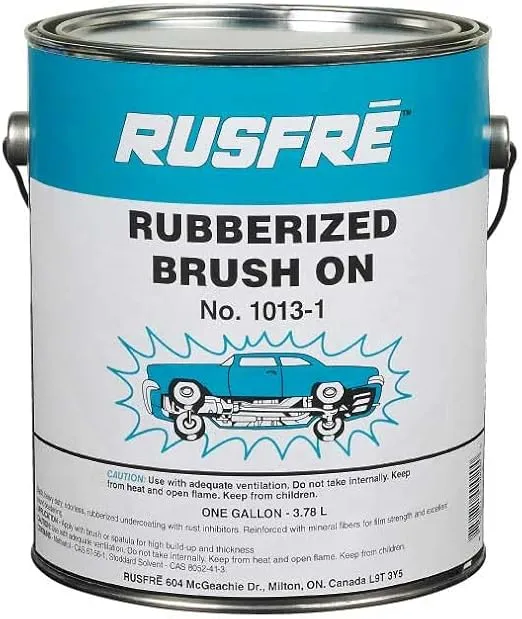 RUS-1013 Brush-on Rubberized Undercoating, 1-gallon, black