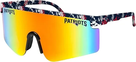 FOCO Men's NFL Team Logo Large Frame Sunglasses