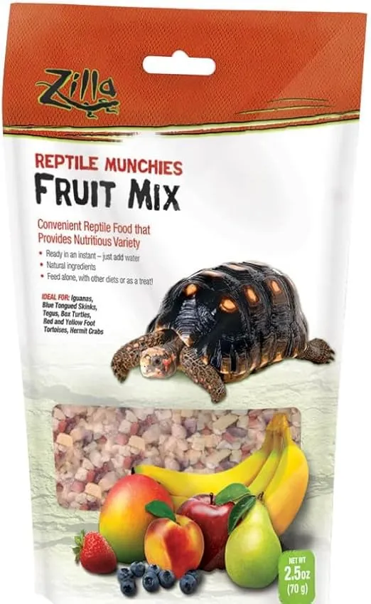 Zilla Reptile Munchies - Fruit Mix 2.5 oz - Pack of 2