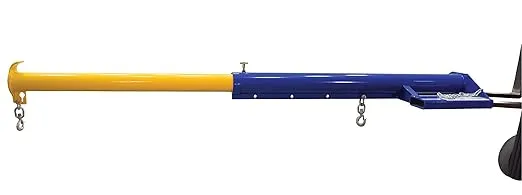 Vestil LM-EBT-6-30 Steel Telescoping Lift Master Fork Truck Boom, 6,000-lb. Capacity, Overall LxWxH (in.) 38 x 86.25 x 13-3/16, Overall Extended Length (in.) 151.5