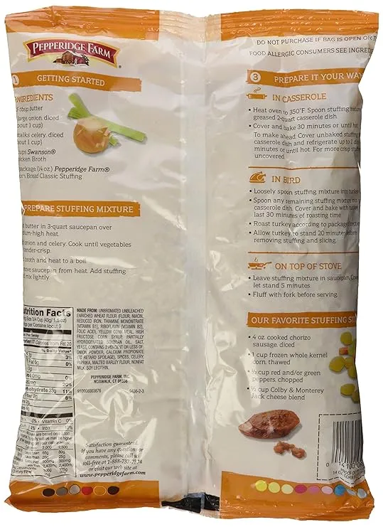 Pepperidge Farm, Cornbread Stuffing, 14Oz Bag