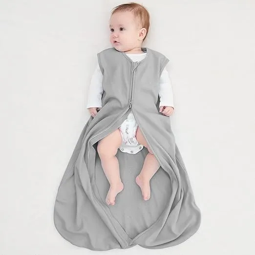 Yoofoss Baby Sleep Sack 0-6 Months Baby Wearable Blanket 100% Cotton 2-Way Zipper TOG 0.5 Toddler Sleeping Sack 3 Pack, Comfy Soft Lightweight(Small)