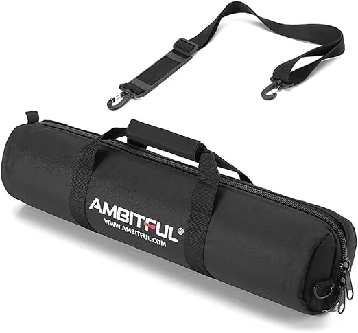 AMBITFUL Tripod Carrying Case Bag 39in/100cm Shoulder Strap Padded Carrying Bag for Light Stands,Boom Stand,Umbrella and Tripod Photography Accessories (39 in/100 cm)