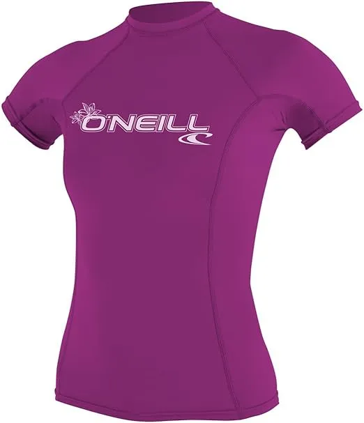 O'NEILL Women's Basic Skins UPF 50+ Short Sleeve Rash Guard