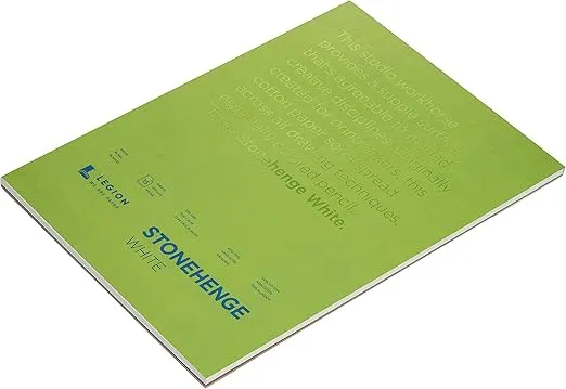 Legion Paper Stonehenge Pad , 11 by 14 inches, White, 15 Sheets