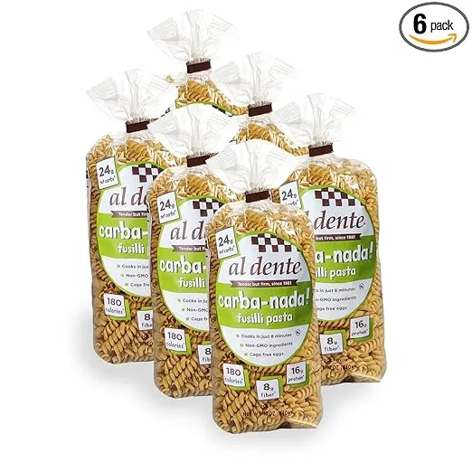 Al Dente Pasta Carba Nada Fusilli, 12 Oz (Pack of 6)