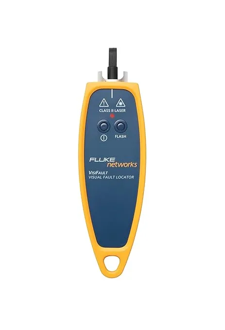 Fluke Networks VISIFAULT Visual Fault Locator Fiber Cable Continuity Tester with 2.5mm Universal Adapter, Red