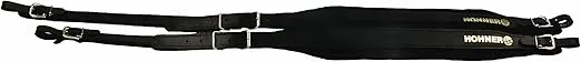 Hohner ACC4 BLK Accordion Leather Straps (Black)