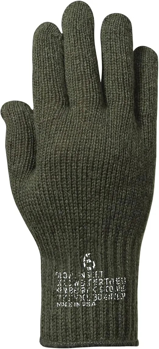 Rothco GI Wool/Nylon Glove Liners, Mil-Spec A-A-55119 USA Made Gloves