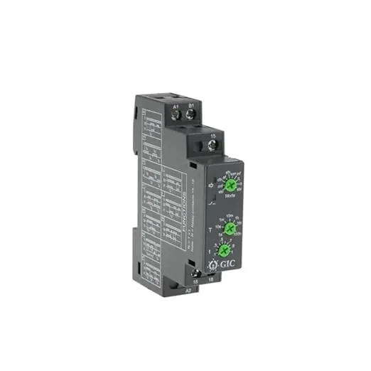 1CMDT0 | 01300090 | GIC Electronic Timer, DELAY ON Signal, CYCLIC Off/ON, 10 Modes, 1CO Contact, 12-240VAC/DC