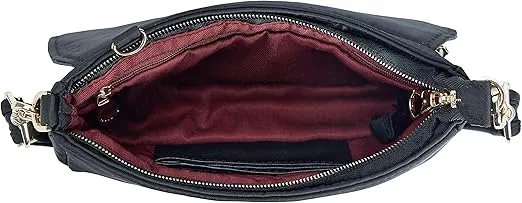 Travelon Anti-Theft Addison Convertible Crossbody/Belt Bag, Black