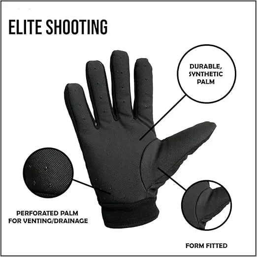 Glacier Glove Elite Shooting Durable Water-Resistant Quick-Dry Breathable Outdoor Hunting Form-Fitted Gloves